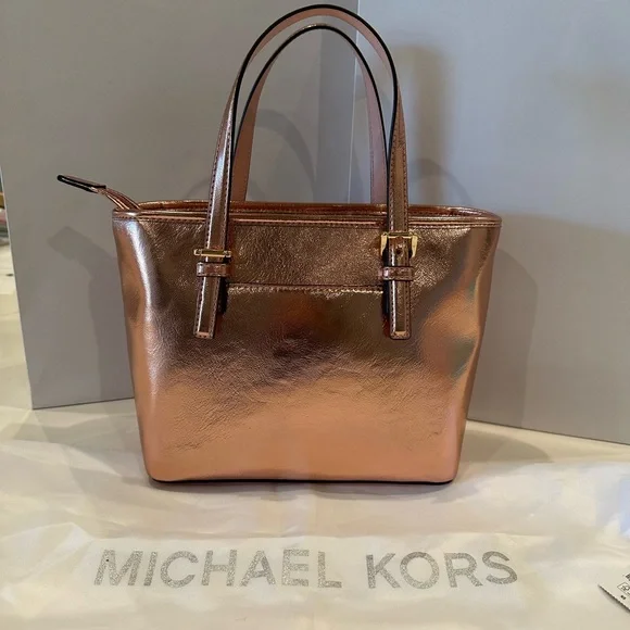 !!! SOLD!!!NWT MICHAEL KORS JET SET TOTE/crossbody & DUSTY - Picture 3 of 11